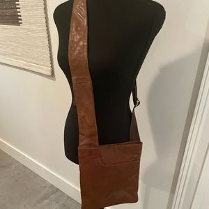 Genuine leather crossbody men’s purse. Unique, sleek, rarely used. Murse